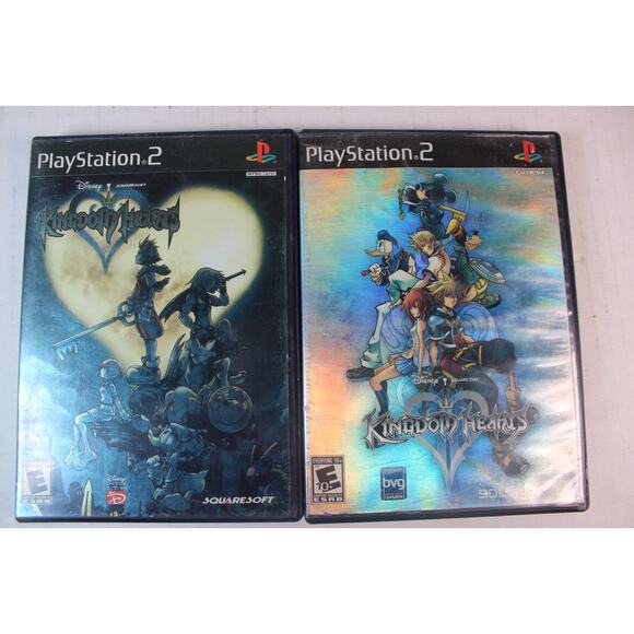 2 Games: Kingdom Hearts I & II (Sony PlayStation 2, PS2) Authentic, complete - Picture 1 of 11